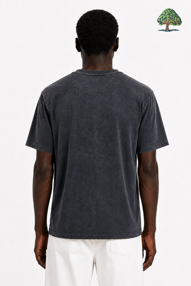 Washed Crew Neck T-Shirt - Image 4