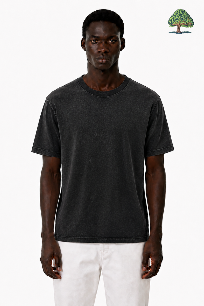 Washed Crew Neck T-Shirt - Image 2