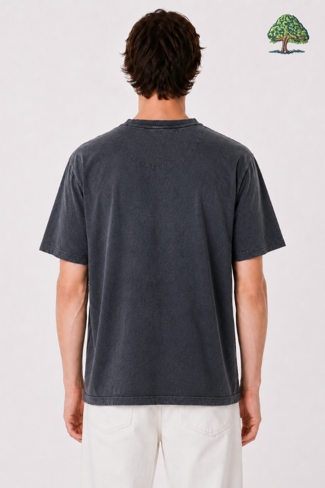 Washed Crew Neck T-Shirt - Image 3